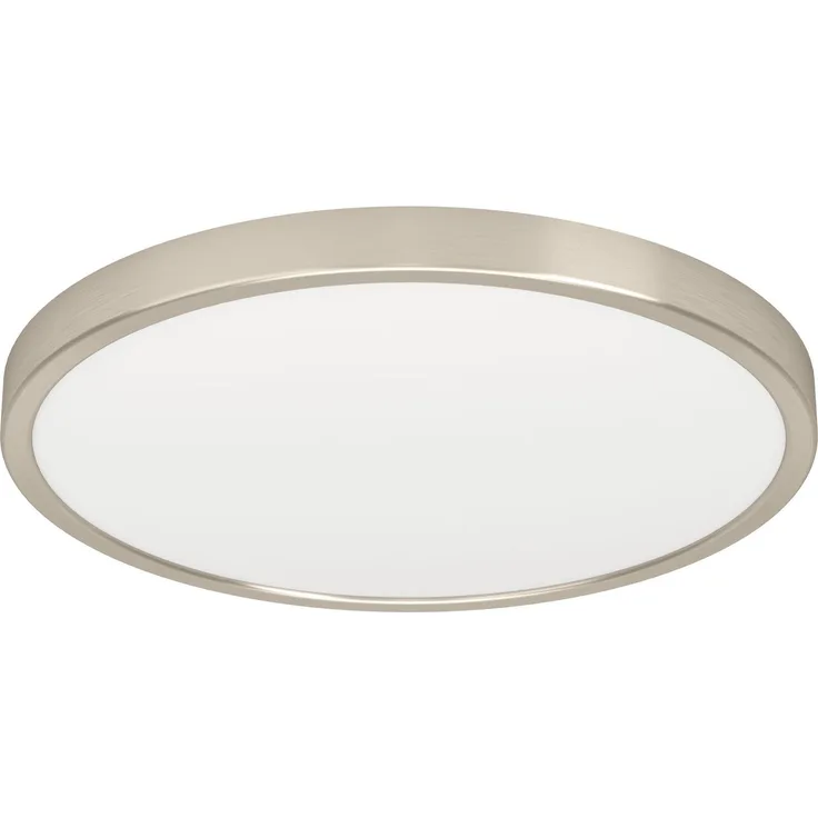 EGLO LED Deckenleuchte Fueva 6, runde Deckenlampe, Aufbaulampe aus Metall in Silber und Kunststoff Weiß, Deckenbeleuchtung warmweiß-kaltweiß, ⌀ 39 cm