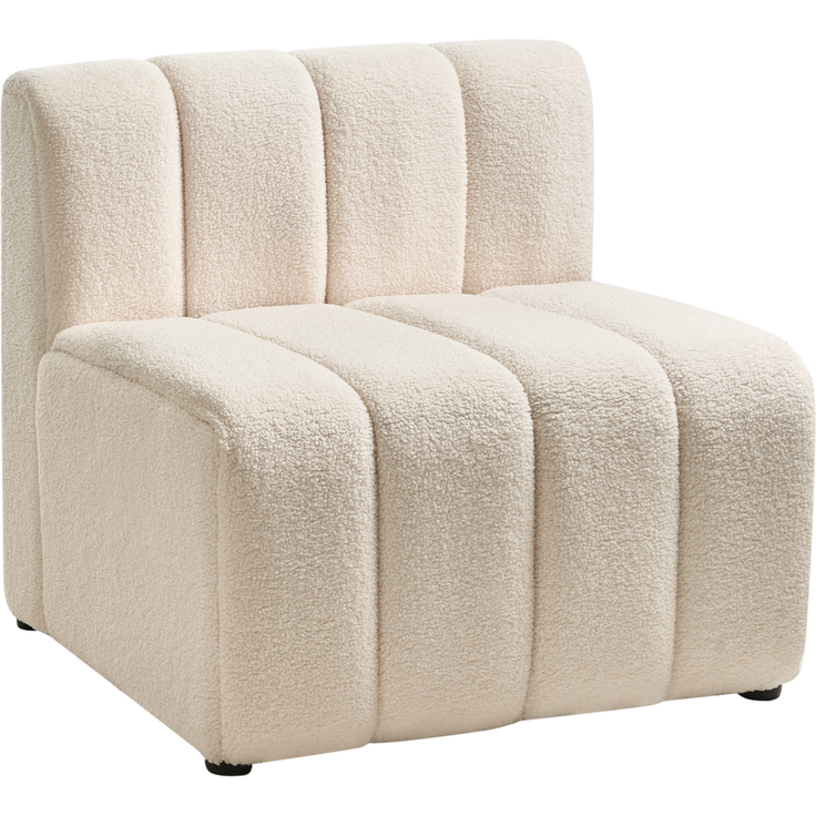 Sessel Bouclé hellbeige KAGE – Bild 4