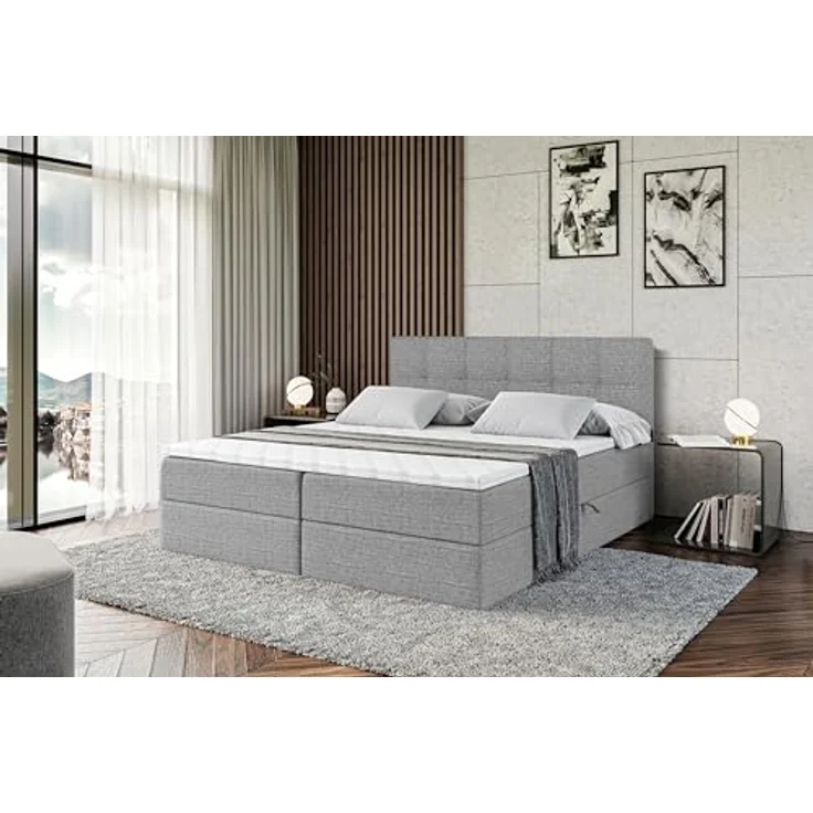 ALTDECOR Boxbett MARCE (Multipocket-Matratze H4. H3 Matratze Bonellfederung. Topper. Kopfteil) – Bild 6