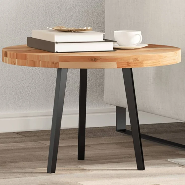 vidaXL Tischplatte Rund Ø60x4 cm Massivholz Akazie 4008702 – Bild 1