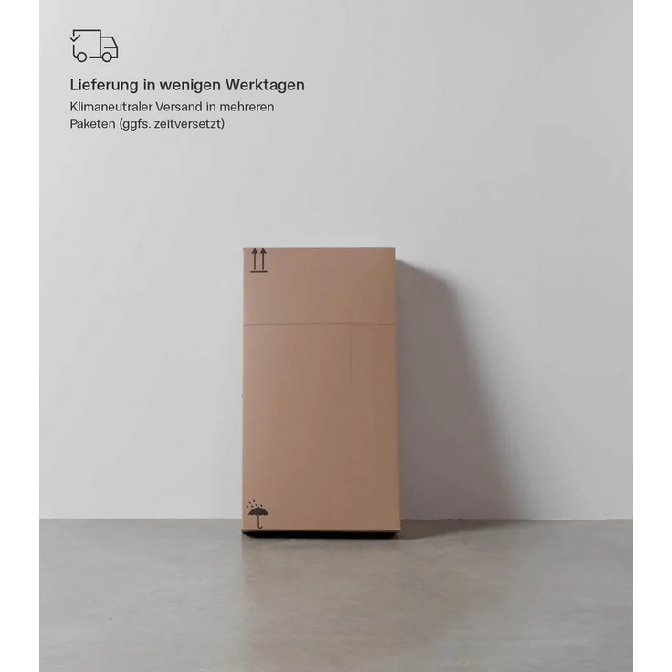 mokebo Wäscheschrank Der Wäschehüter (2-türig) Wäschekorb oder Wäschesammler mit Magnetverschluss in Beige Grau – Bild 3