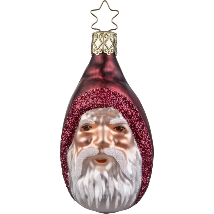 Nostalgischer Weihnachtsmann 8,5cm Inge-Glas Christbaumschmuck - Sammlerstücke