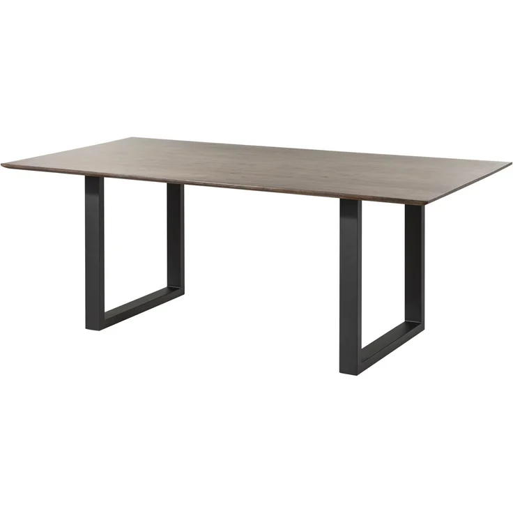 Esstisch Akazie 200x100 grau lackiert / U-Beine anth. matt SWISS EDGE – Bild 9