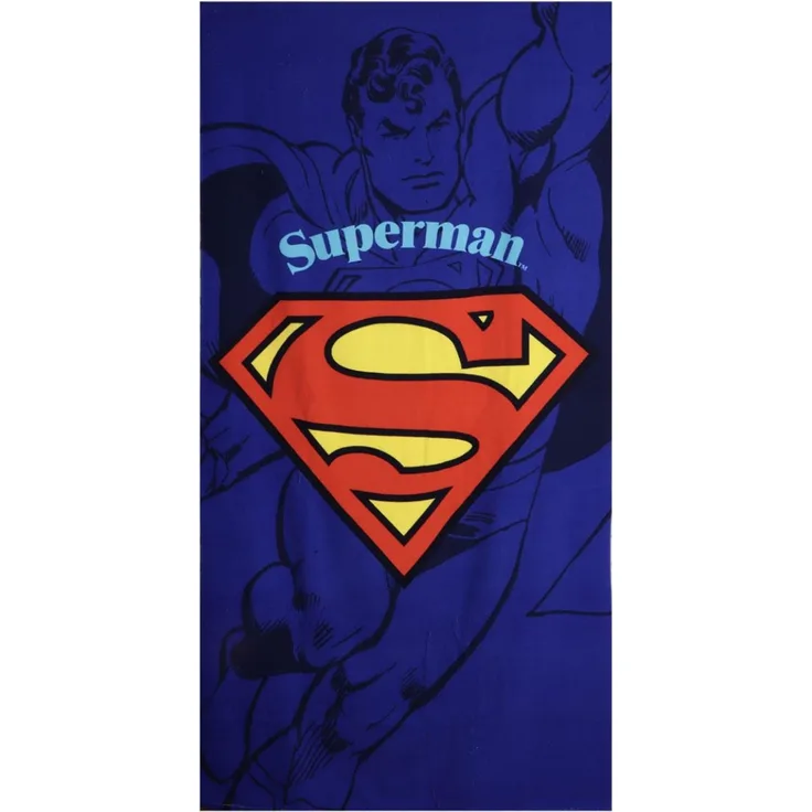 Superman Polyester Strandtuch 90 × 180 cm 250 gsm pflegeleicht