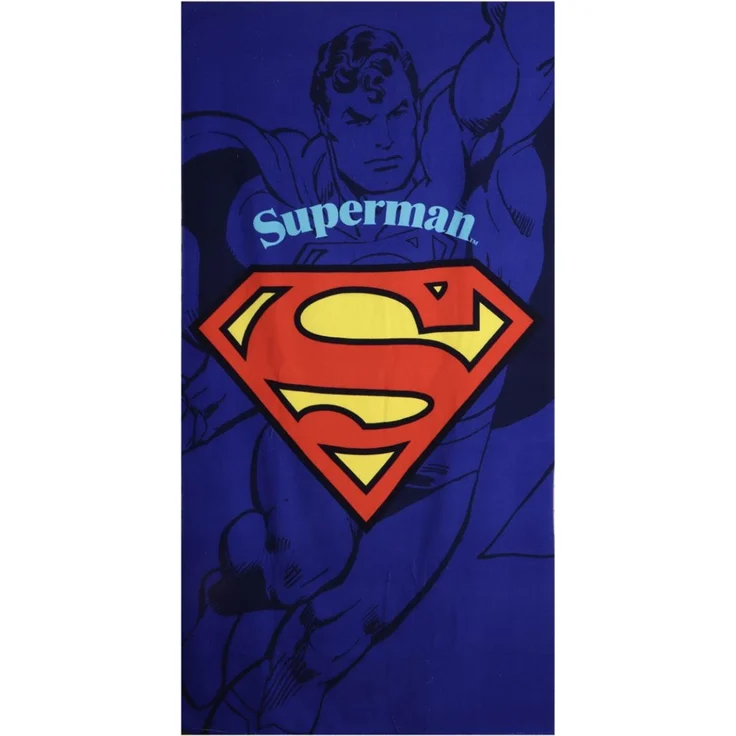 Superman Polyester Strandtuch 90 × 180 cm 250 gsm pflegeleicht – Bild 1