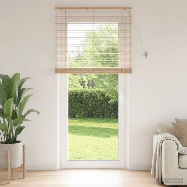 vidaXL Venezianische Jalousie Eichenoptik 100 x 250 cm 35 mm 42015366 – Bild 1