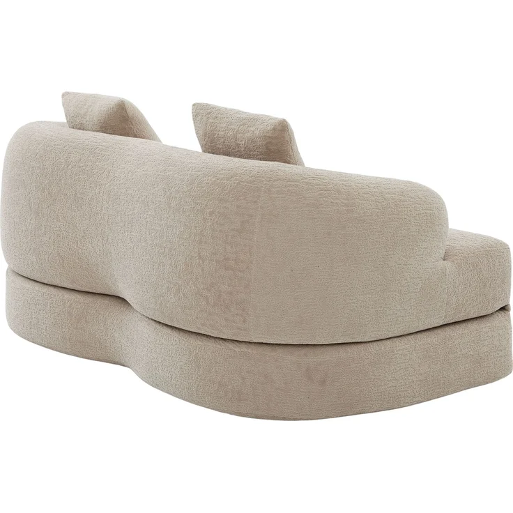 ZUBALIYA Schlafsofa 84x65 cm, mit LED - Beleuchtung, mit Chenille - Bezug, modular aufgebaut, mit Schaumstoffpolsterung – Bild 18