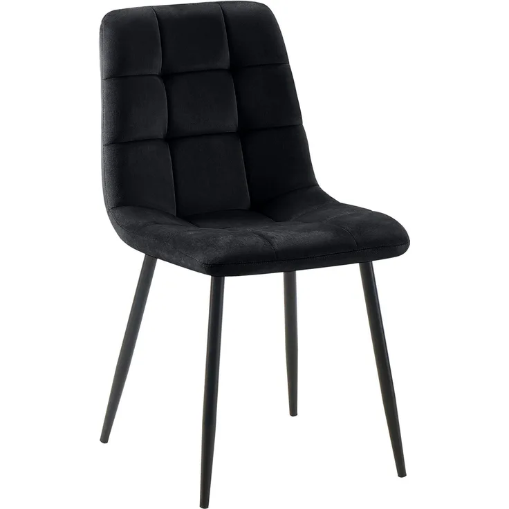 Esszimmerstuhl Tilde 1 Esszimmerstuhl schwarz Samt