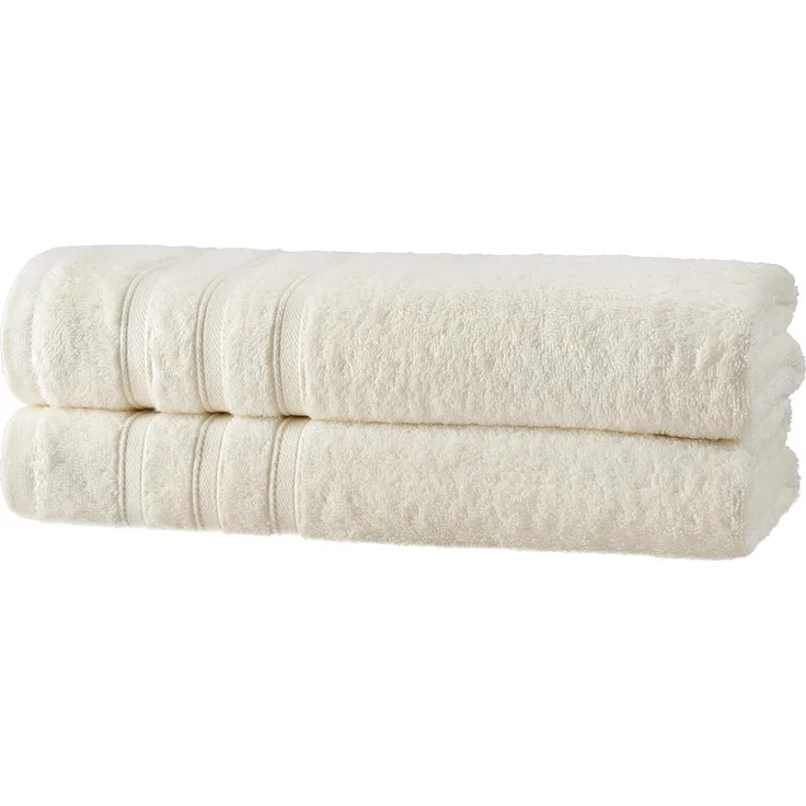 Hometex Premium Textiles Handtuch in nachhaltiger Premium Qualität 450 g/m², 2er Duschtücher, Kuschelig weich und sehr saugfähig, Extra flauschige Hotel-Qualität