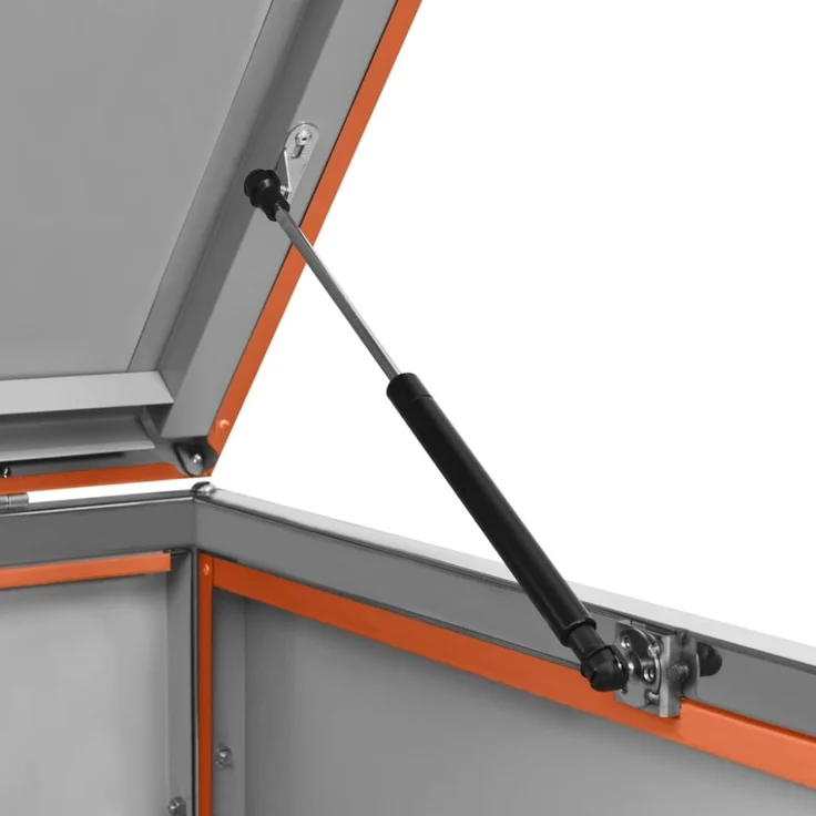vidaXL Mülltonnenbox für 1 Tonne 69x77,5x112,5 cm Edelstahl 149562 – Bild 4