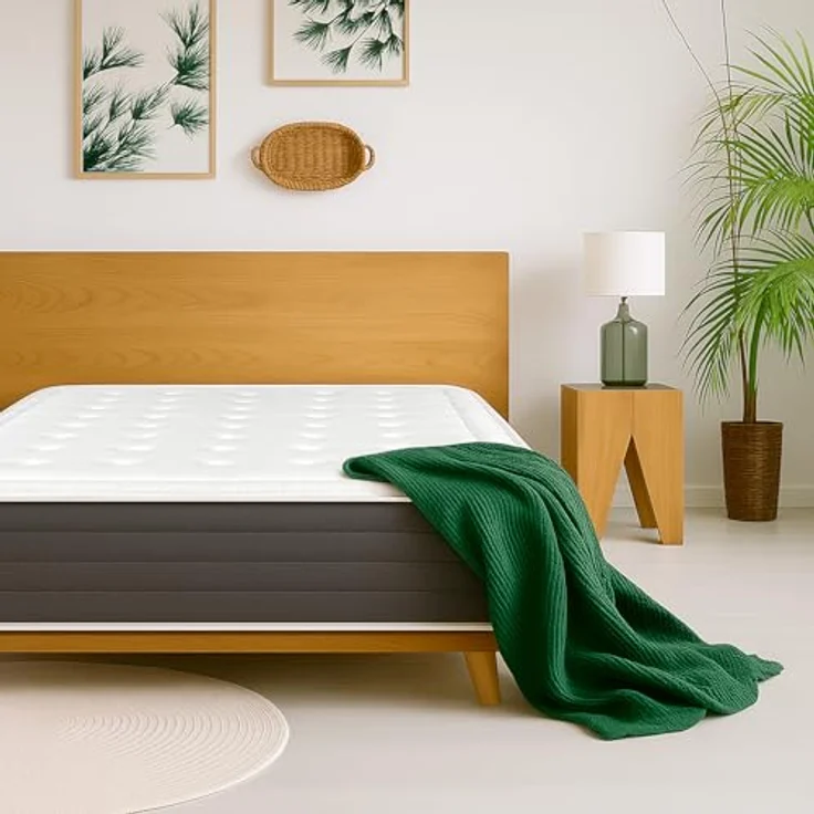 Somnia Descanso - Viskoelastische Kreta-Matratze | Festigkeit und Komfort | Höhe 24 cm | Anti-Milben und hypoallergen | 80 x 190 cm – Bild 2