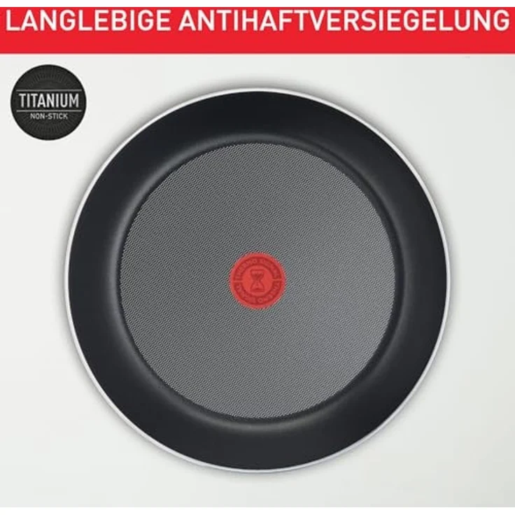 Tefal Ingenio Easy On 10-tlg. Kochgeschirr-Set, 3x Pfannen (22, 24, 26 cm), 2x Kasserollen mit Deckel (16, 18 cm), 2x Küchenhelfer, 1x abnehmbarer Griff, stapelbar, Thermo-Signal, Schwarz, L1599902 – Bild 5