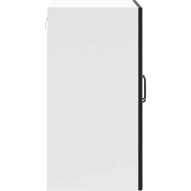 vidaXL Küchen-Hängeschrank mit Glastür Lucca Schwarz Holzwerkstoff 853908 – Bild 7