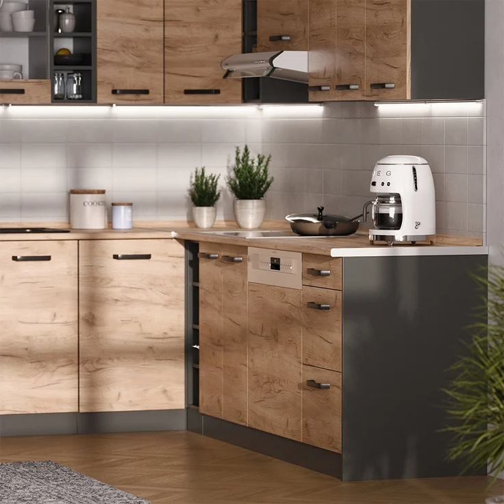 Seitenblenden für den Unterschrank R-Line Anthrazit 2er Set Vicco – Bild 3