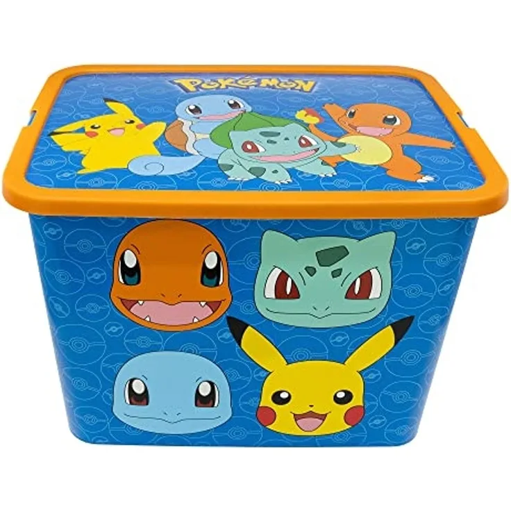 Pokemon Spielzeug-Click Box Aufbewahrungsbox Ideale Aufbewahrungslösung für Spielzeug 23 Liter
