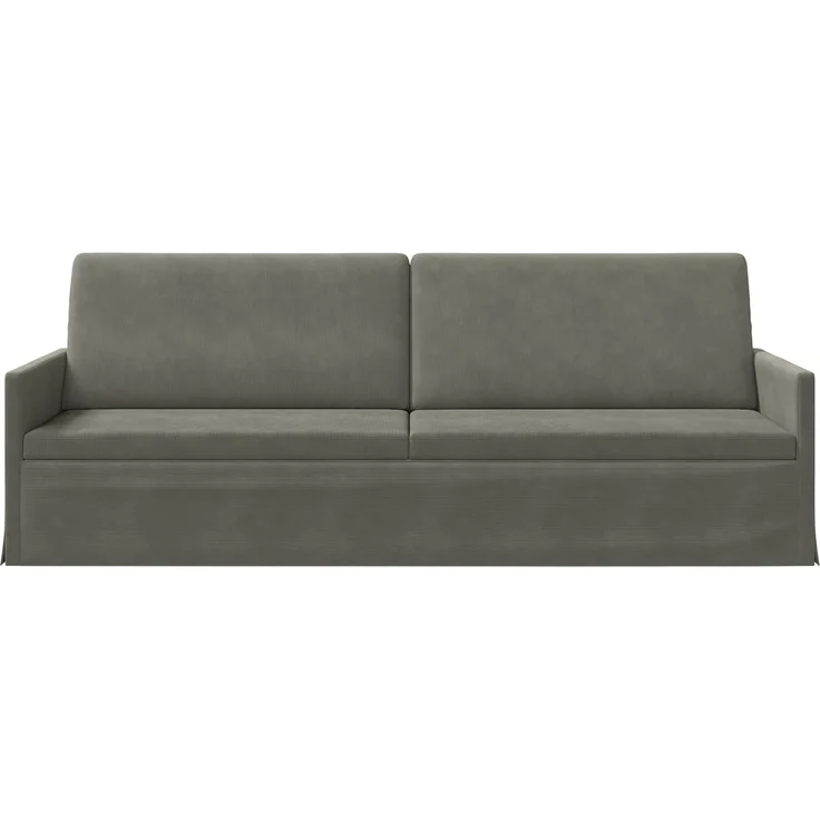 vidaXL 3-Sitzer Sofa Hellgrau 220 x 81 x 82 cm Cordstoff 42041166 – Bild 2