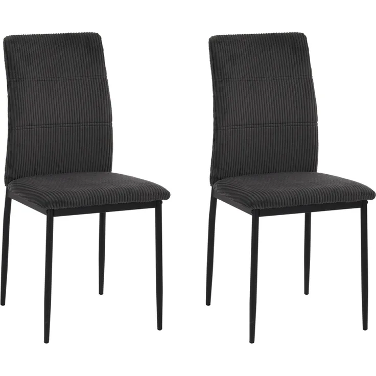Stuhl Finn dunkelgrau cord