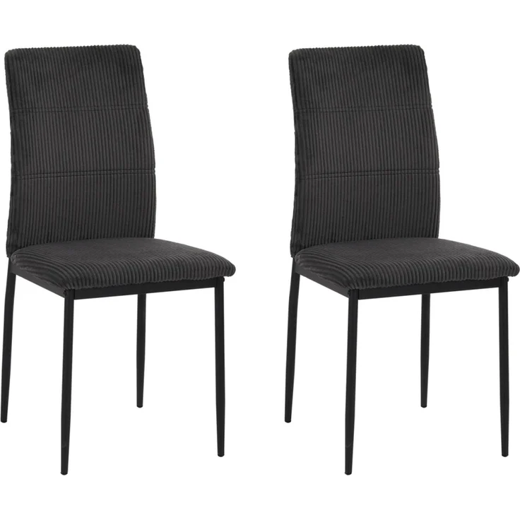 Stuhl Finn dunkelgrau cord