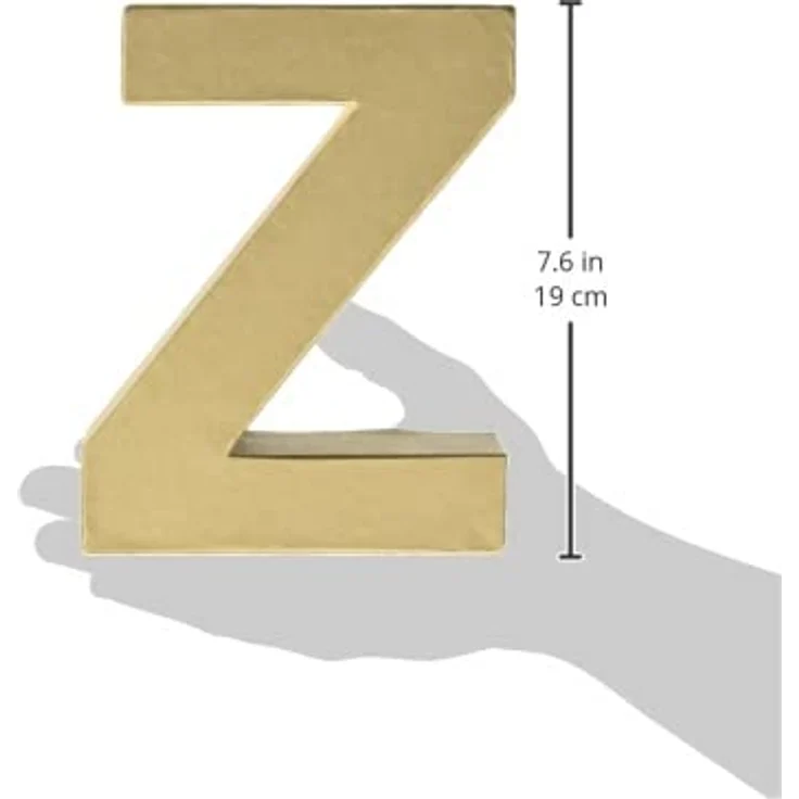 Glorex Papp-Buchstabe Z 17,5 x 5,5 cm – Bild 6