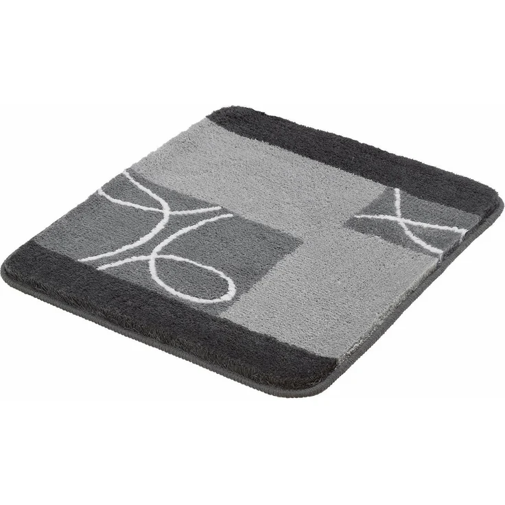 MEUSCH Badematte Curly, Höhe 20 mm, rutschhemmend beschichtet, fußbodenheizungsgeeignet, Kunstfaser, rechteckig, Badteppich, modernes Design, waschbar – Bild 2