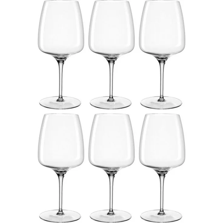 LEONARDO Weinglas Rotweinglas CESTI, 500 ml, 6er-Set, 6-tlg, Kristallglas, spülmaschinengeeignet