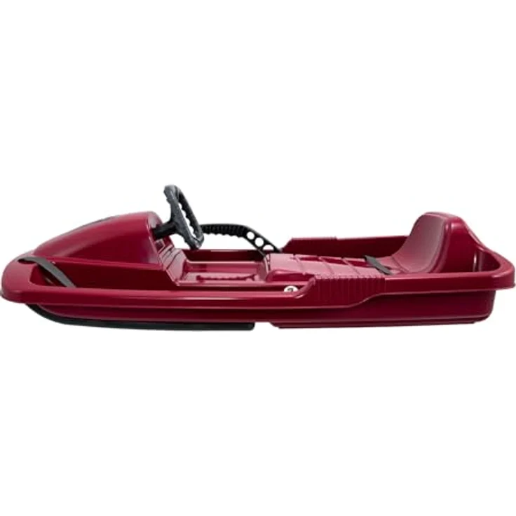 KHW | Lenkschlitten Snow Fox | Berry | 95 cm | TÜV-geprüft | inkl. Zugseil | ausgefeiltes Lenksystem | kälte- und lichtbeständiger Kunststoff | Made in Germany – Bild 6