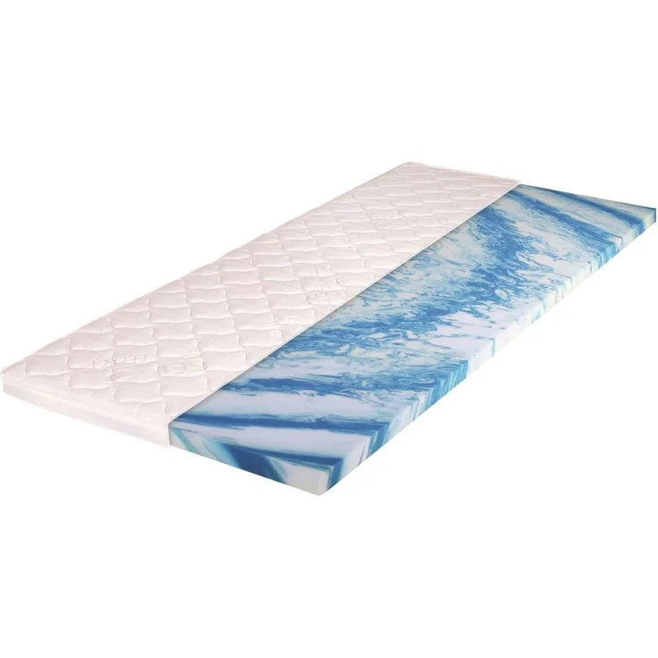 Gel-Effect Topper Easynight Gel 100 / G100 , Weiß , 90 x 7 x 200 cm