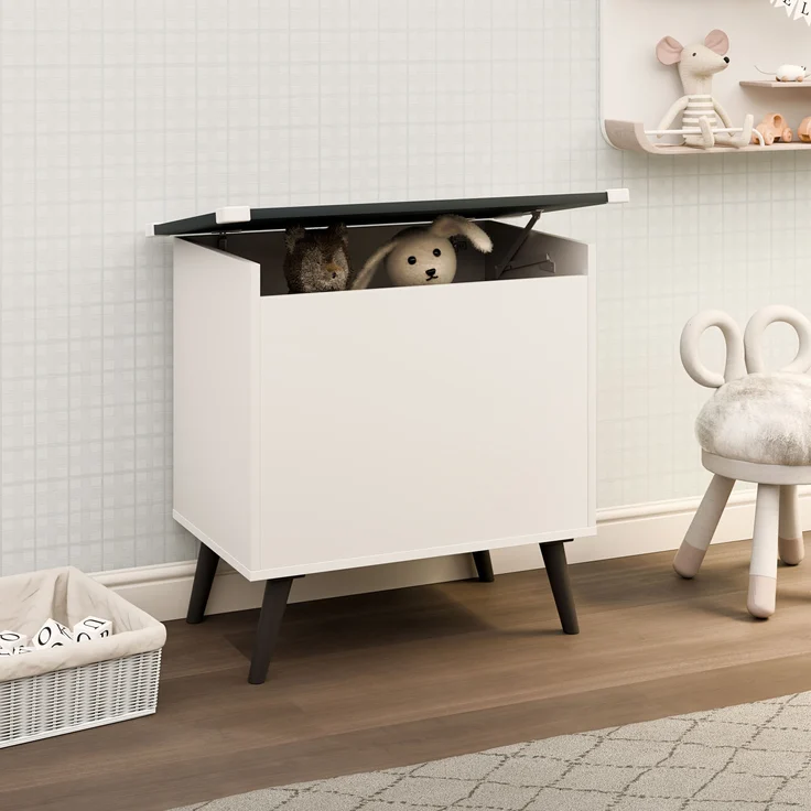VCM Sitzbank Bosula 921063 Weiß / Anthrazit H. 65 x B. 68 x T. 39 cm – Bild 3