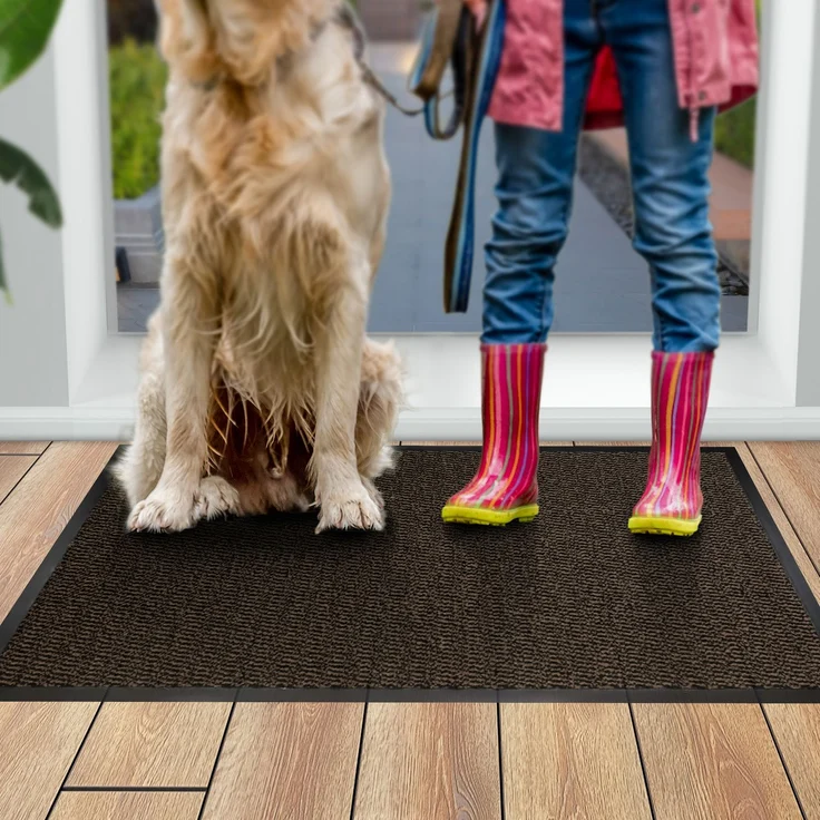 Furni24 Fußmatte - Braun-Schwarz, 60 x 90 cm – Bild 10