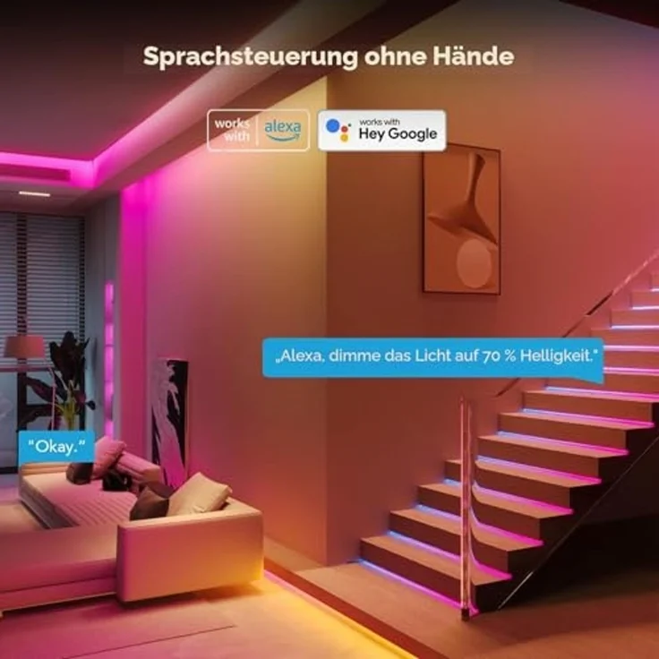 Govee LED Strip Lights Matter ready 5 Meter EEK G – Bild 4