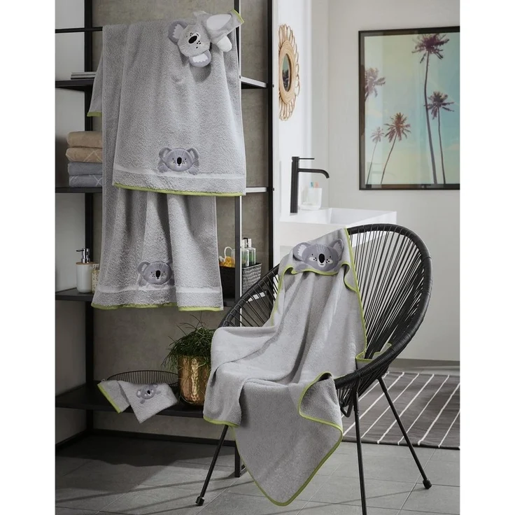 Erwin Müller Waschhandschuh Kinder-Waschhandschuh "Koala" 2er-Pack, (2-St), Walk-Frottier Uni – Bild 3