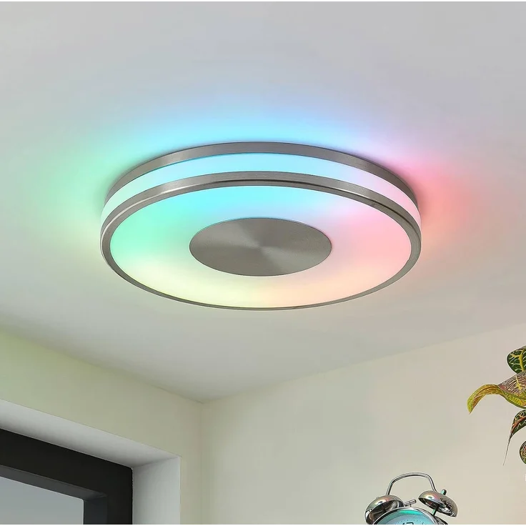 Lindby Deckenleuchten Fjella, Enthalten, 1 x 20,5 W LED, Farbwechsel RGB + weiß – Bild 2