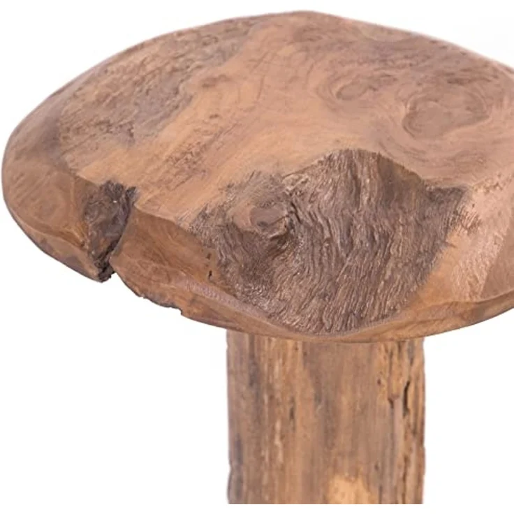 DESIGN DELIGHTS Beistelltisch BEISTELLHOCKER "DARWIN", Teakholz, Ø 30 cm, Wurzelholzhocker – Bild 4