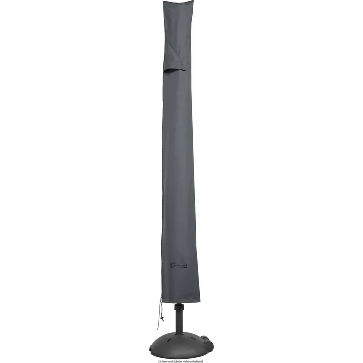 Schutzhülle für Schirme bis 400 cm Ø ,300 x 300 cm, mit Reißverschluss und Stab – Bild 2