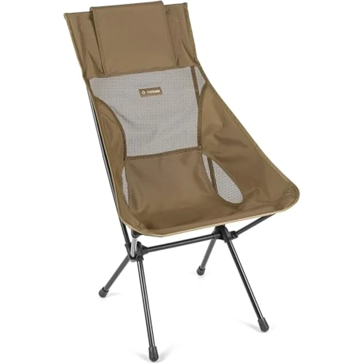 Helinox Sunset Chair | Mit seinem erweiterten Design ist Dieser Stuhl möglicherweise die ultimative Kombination aus Verstaubarkeit, Komfort und Unterstützung (Coyote Tan + Pockets) – Bild 1