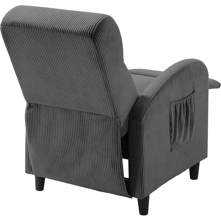 ATLANTIC home collection Relaxsessel Tom, mit Relaxfunktion, inklusive seitlicher Tasche – Bild 3