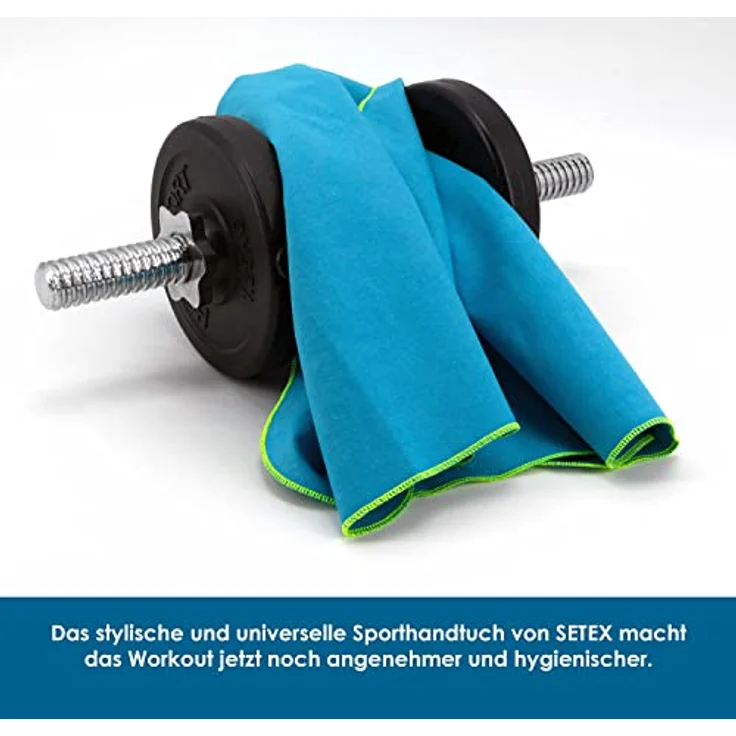 SETEX Sporthandtuch SETEX Sporttuch aus Evolon®, Evolon® (1-St), Komfort & Haltbarkeit: Hypoallergenes Evolon® - sanft zur Haut – Bild 4