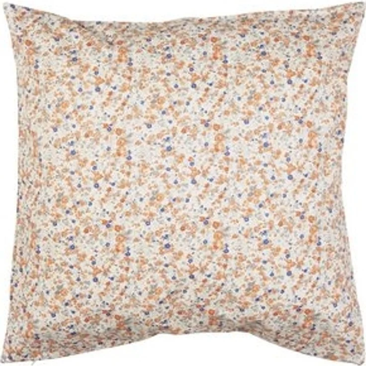 Ib Laursen - Kissenbezug Kissenhülle 50x50cm Orange Blau Blumenmuster 19107-00 – Bild 6