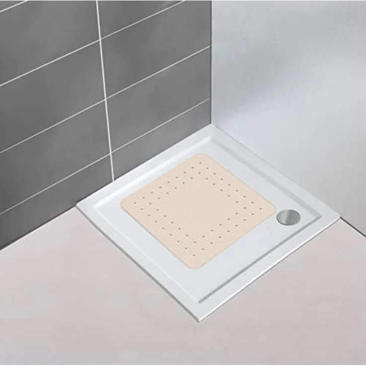 WENKO Duschmatte, für Badezimmer geeignet, angenehme Trittkomfort, quadratisch, Badematte – Bild 4