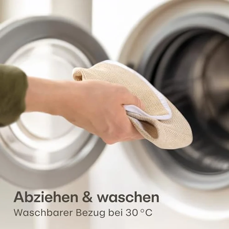 Praknu Bodentürstopper Türstopper Sack für Den Boden - Extra schwer 1Kg - mit Waschbarem (1 St), mit Tragegriff - Für Haus & Büro - mit rutschfesten Pads – Bild 4