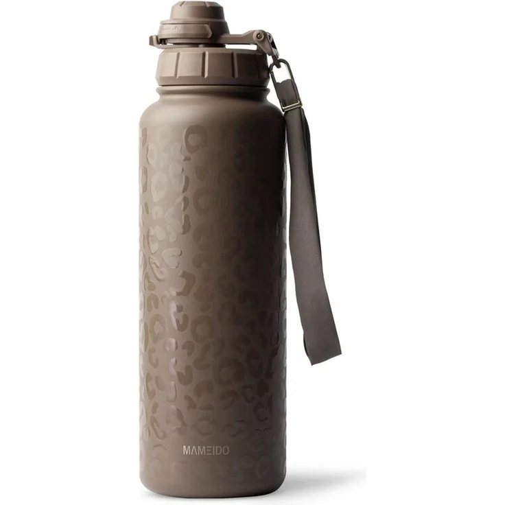 MAMEIDO Thermoflasche, mit 2-in-1 Deckel, Strohhalm und Handschlaufe in 500 ml, 700 ml & 1,2l – Bild 1