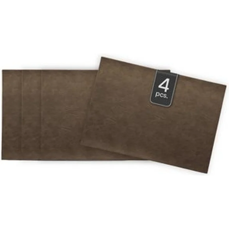 ASA SELECTION Platzset VEGAN LEATHER, Tisch-Sets, Nougatbraun, B 33 cm, (Set, 4-St) – Bild 4