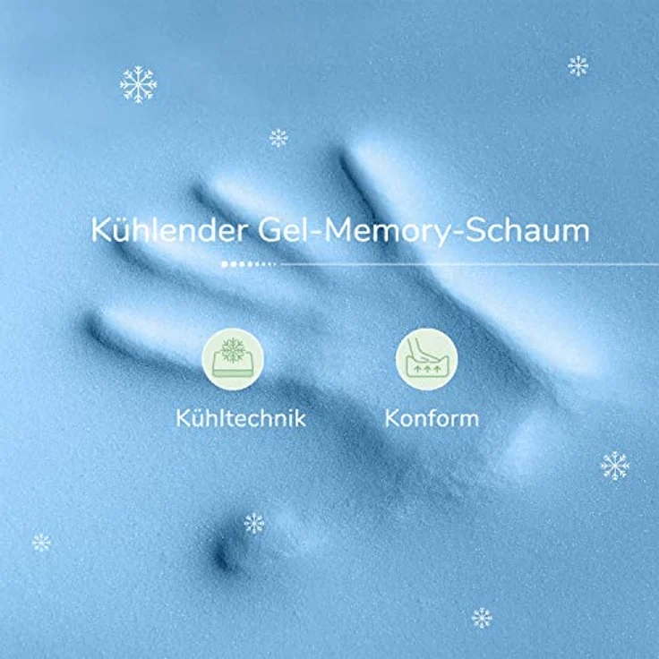 Novilla Matratze 135x190 Tonnentaschenfederkernmatratze Höhe 20cm Härtegrad H2 H3 Öko Tex Zertifiziert Rollmatratze mit Gel Memory Schaum Mittelfest Punktelastizität – Bild 7