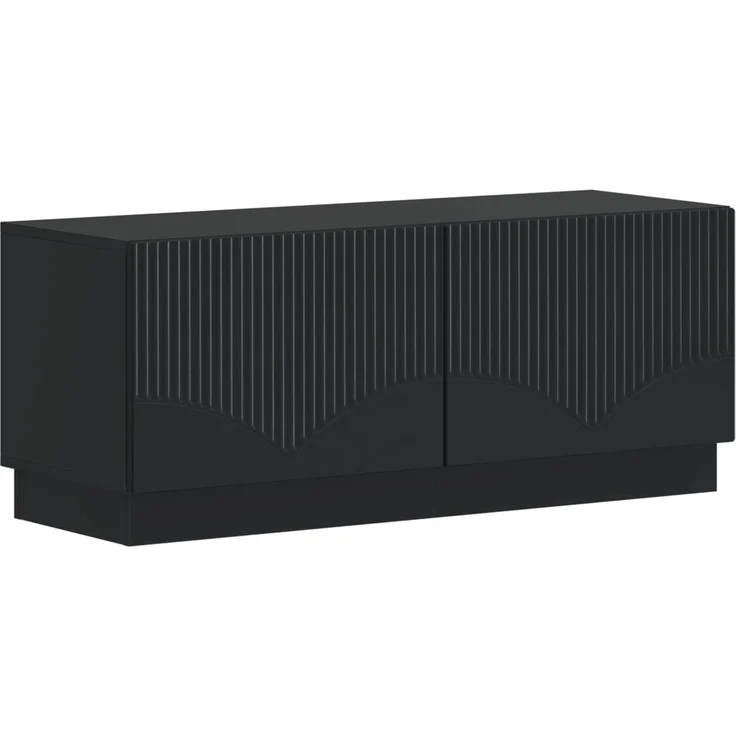 vidaXL LED-TV-Schrank HOORN 3 stk. Schwarz Holzwerkstoff 3416838 – Bild 4