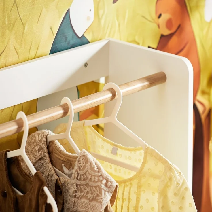 SoBuy KMB109-W Kinderregal, MDF, Lackiert, Weiß, 60 x 110 x 35 cm – Bild 9