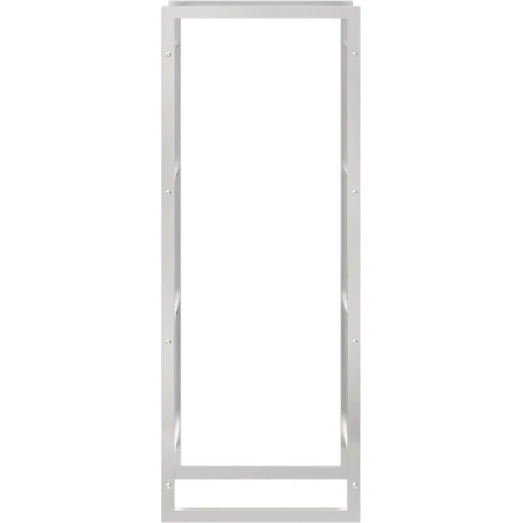 vidaXL Brennholzregal 50x28x132 cm Edelstahl 357861 – Bild 3