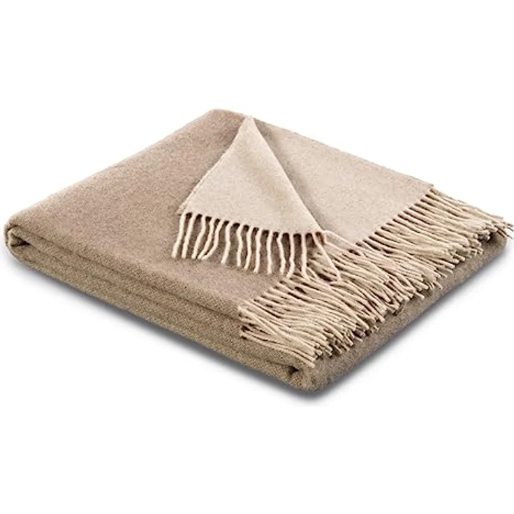 Wohndecke Naturale, Traumschloss, 80% Wolle, 20% Kaschmir, luxuriöse Qualität – Bild 2