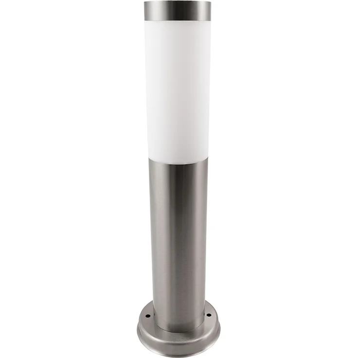 Sockelleuchte Außenlampe, Edelstahl, silber, IP44, H 45 cm – Bild 1