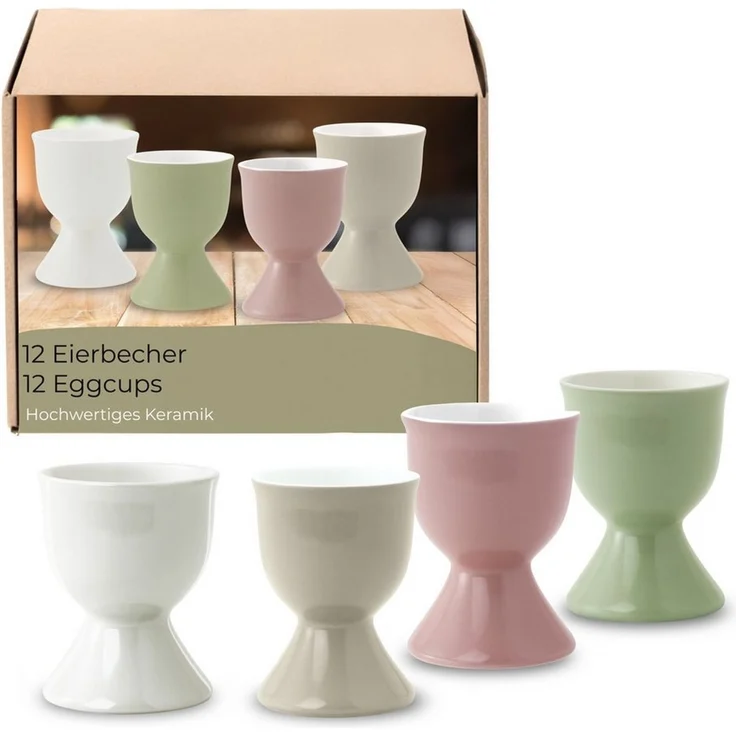 matches21 HOME & HOBBY Eierbecher, (12-tlg), Spülmaschinenfeste Eierhalter für Frühstückstisch – Bild 1