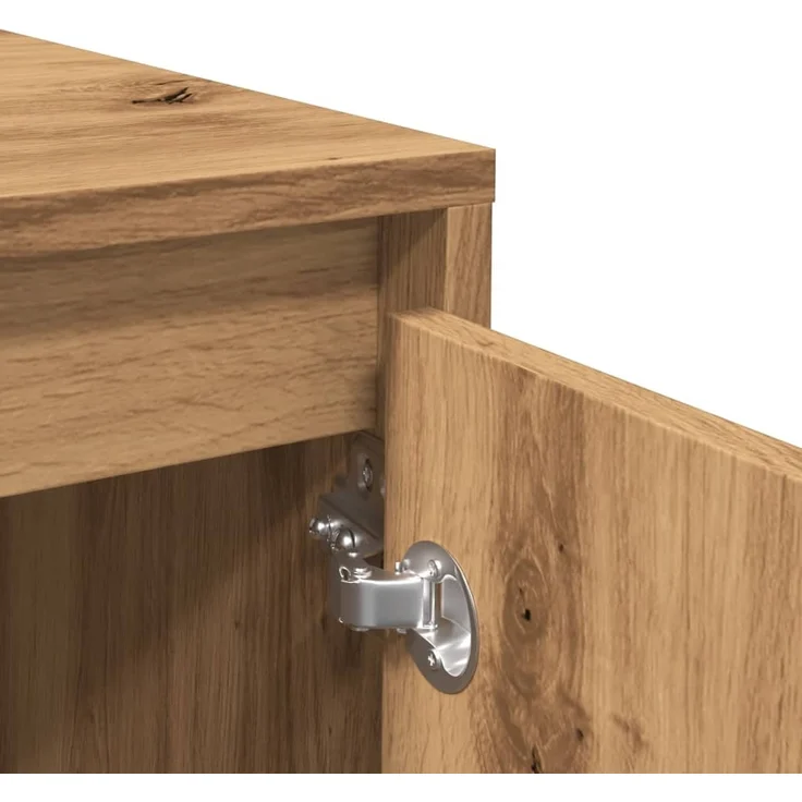 vidaXL Sideboard Artisan-Eiche 102x33x75 cm Holzwerkstoff 856781 – Bild 7